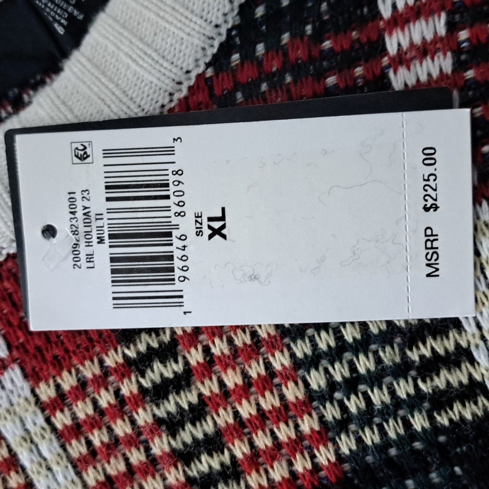 Ralph Lauren Checked Plaid Relaxed Fit Crewneck Sweater - Picture 7 of 12